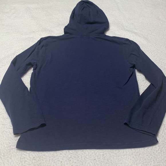 Ralph Lauren Polo Boys Navy Hoodie Tee, EUC, Size Large (14-16) - Picture 8 of 9
